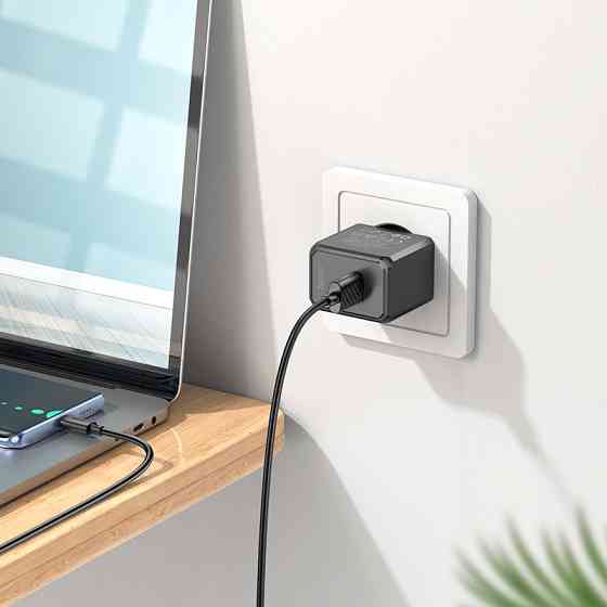 Сетевое зарядное устройство с кабелем HOCO CS11A Ocean single port charger set(Type-C) Black Одесса