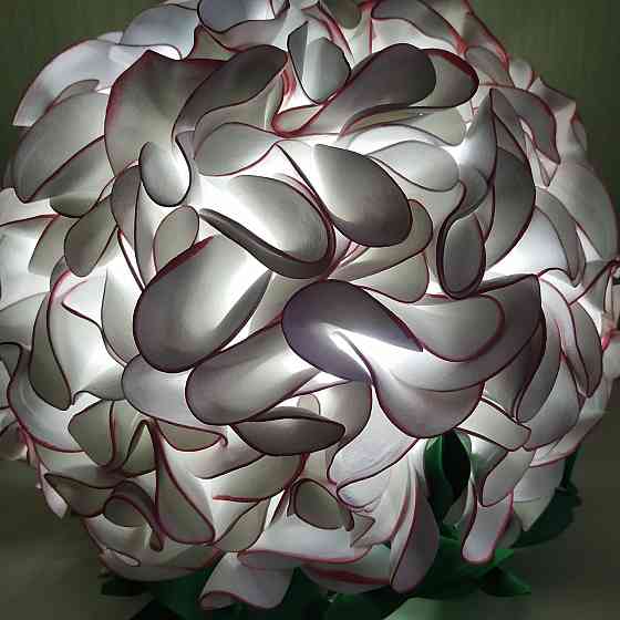 Світильник-нічник "Гортензія біло-рожева" Дніпро