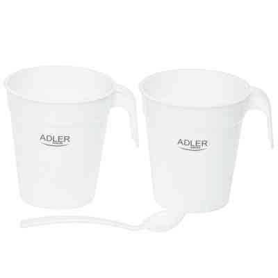 Електрочайник Adler AD 1381 дорожній 900Вт/ 0.5л/ 2 чашки/ ложка/ білий Вінниця