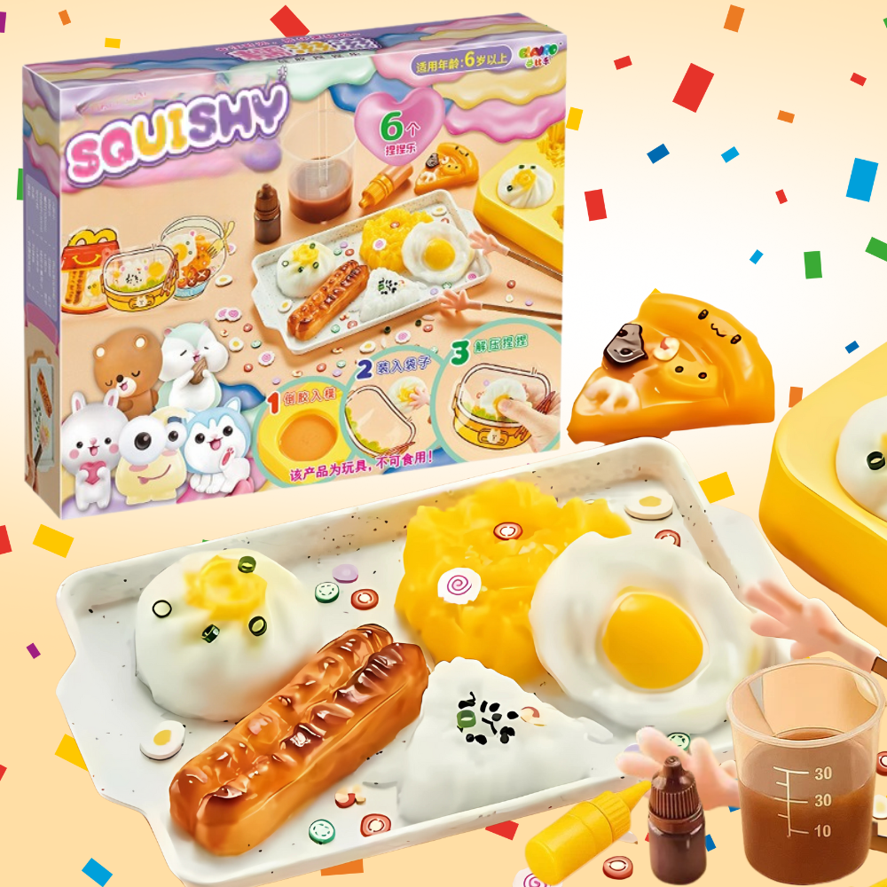 Набір для виготовлення сквишів-антистресів таба лапок, дитячий набір для творчості «Створи сквиш сам» 6 штук Кам'янець-Подільський - фото 1