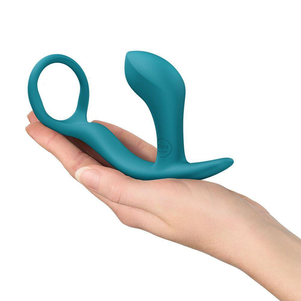 Анальна пробка з ерекційним кільцем Fun Factory BOOTIE RING Bottle Green Sex Aura Київ - фото 5