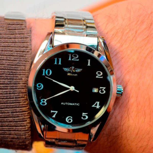 Чоловічий наручний годинник Winner Handsome (Сріблястий) Вінниця - фото 8