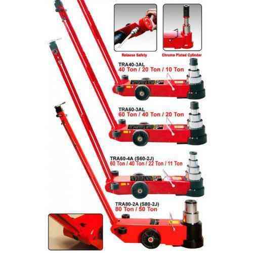 Домкрат пневмогідравлічний 40т/20т/10т 130-192,5/247/305,5+120 мм (доп вставки) TORIN TRA40-3AL Одеса