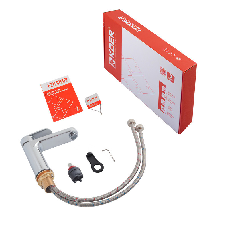 Смеситель для умывальника Koer модель KB-10030-01 (KR5424) качественный и надежный Харьков - изображение 3