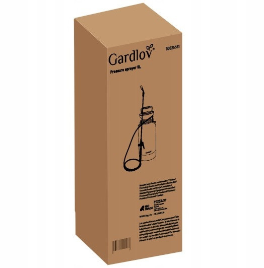 Садовый опрыскиватель ручной помповый 5 л ,шланг 150 см Gardlov (25581) Нововолынск - изображение 8