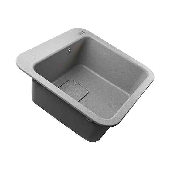 Гранитная мойка Globus Lux BARBORA серый камень 510x510мм-А0005 (000013966) Киев