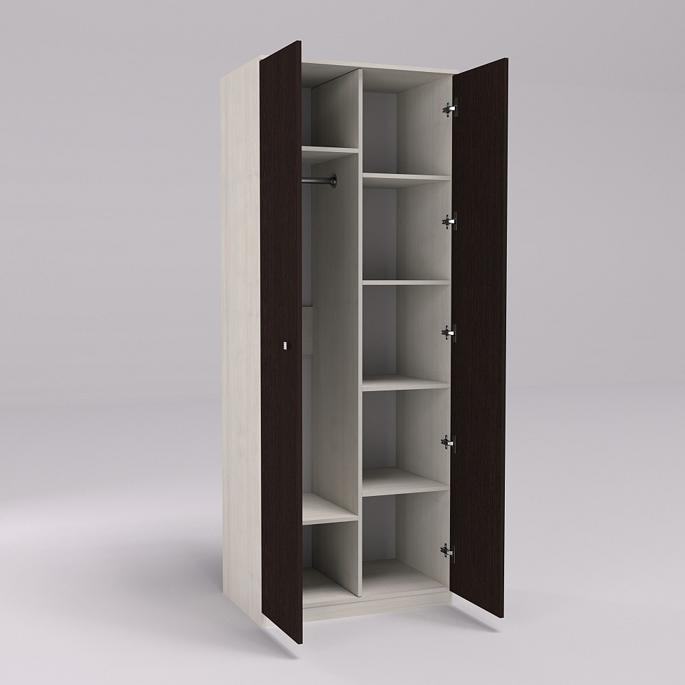 Шкаф Favorit F-15, Дуб Шамони Светлый/Венге Магия, 800х530х2100 Львов - изображение 2