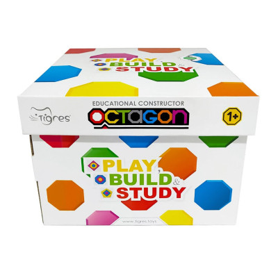 Конструктор Tigres Octagon 88 елементів в коробці (39773) Вінниця - фото 1