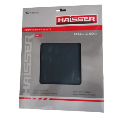 Наждачний папір HAISSER 230мм x 280мм, зерно 360, 10шт в уп. (118551) Вінниця - фото 1