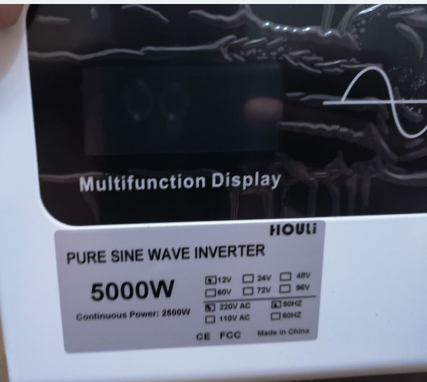 Інвертор Houli 12 В 220 В чистий синус 5000 Вт. Харків - фото 3