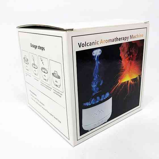 Зволожувач повітря Вулкан з ефектом полум'я та підсвічуванням зволожувач-нічник Аромадіфузор RT-942 з підсвічуванням Київ