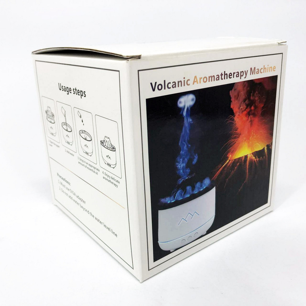 Зволожувач повітря Вулкан з ефектом полум'я та підсвічуванням зволожувач-нічник Аромадіфузор RT-942 з підсвічуванням Київ - фото 5