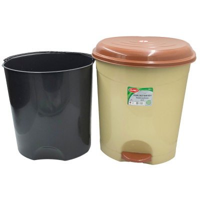 Контейнер для сміття Planet Household №4 з педаллю бежевий 22 л (10342) Вінниця - фото 4