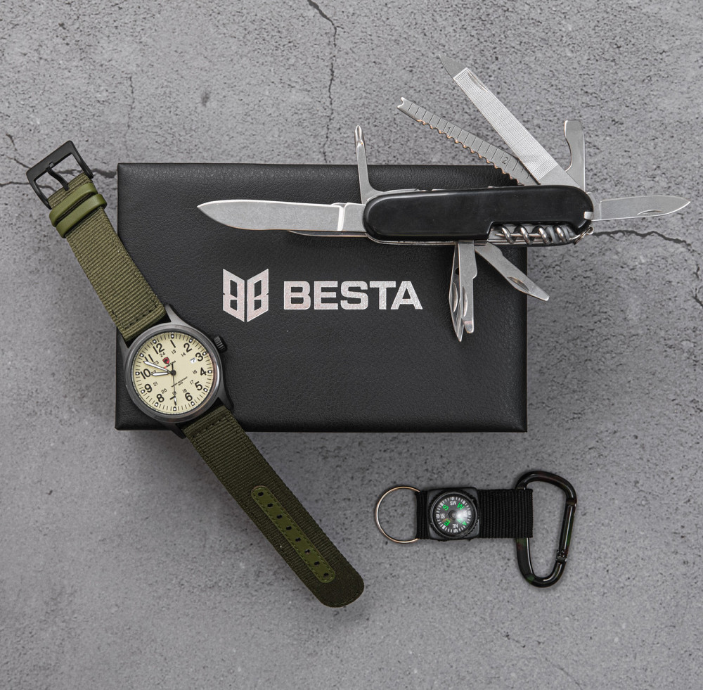 Набор часы мужские тактические Besta Box Command Set набор с компасом Винница - изображение 2