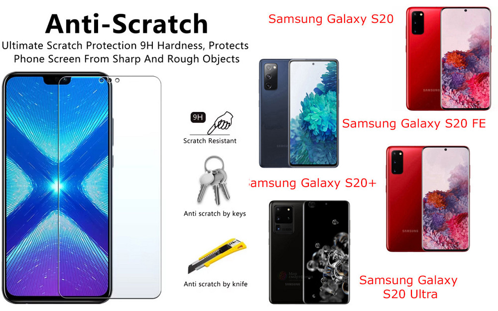 Защитное стекло NeoGlass для Samsung Galaxy S20, S20 FE, S20+, S20 Ultra – ультрапрозрачное и устойчивое Киев - изображение 1