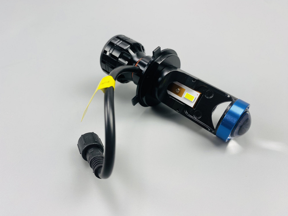 Світлодіодна лампа. (цоколь H4) (к-кт 2 шт) 12V-36V 80W set LED + лінза + чітка світлотінева межа, Мукачево - фото 4