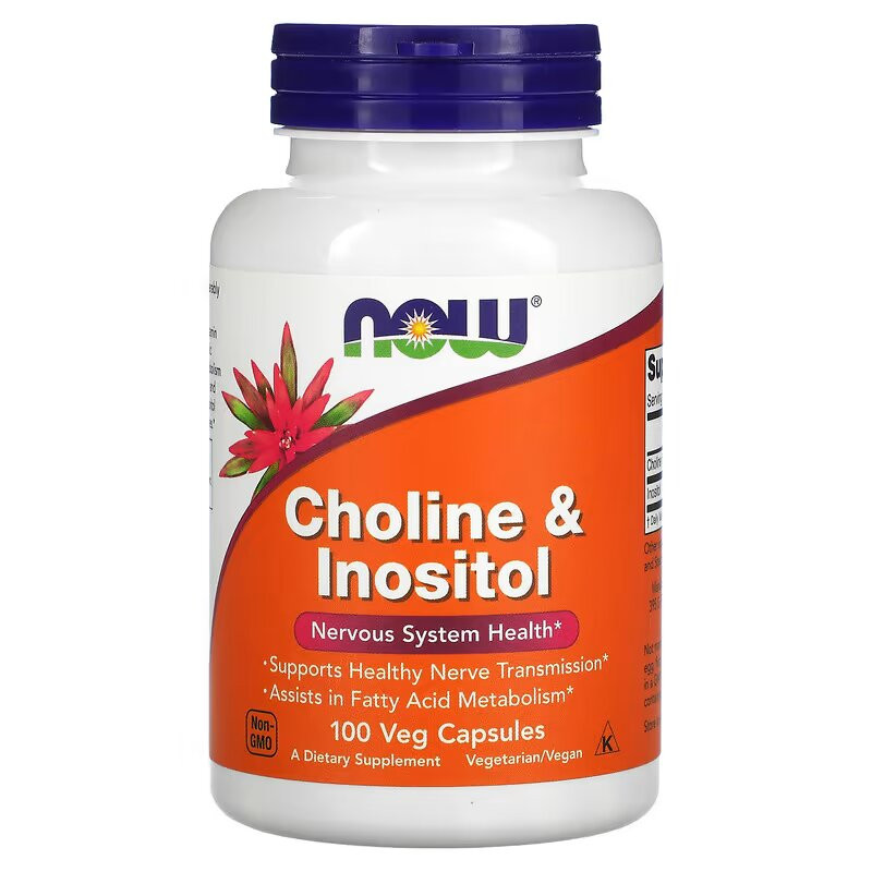 Холін з інозитолом NOW Choline &amp; Inositol 100 vcaps Луцьк - фото 1