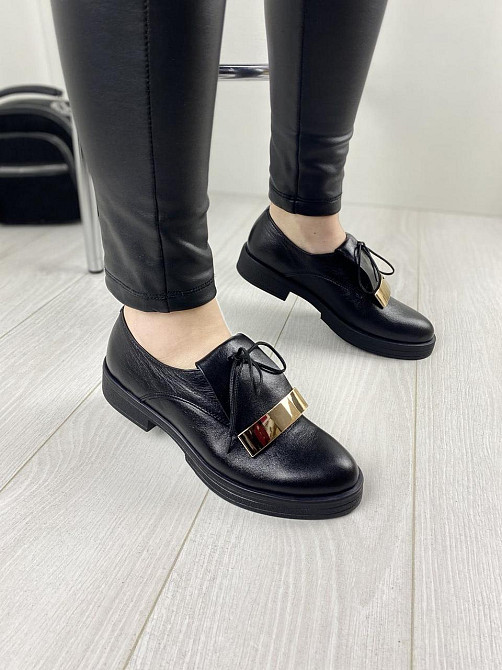 Olli Туфлі жіночі OLLI T-1-2450 чорні (весна-осінь, шкіра натуральна) (3238) Коломыя - изображение 6