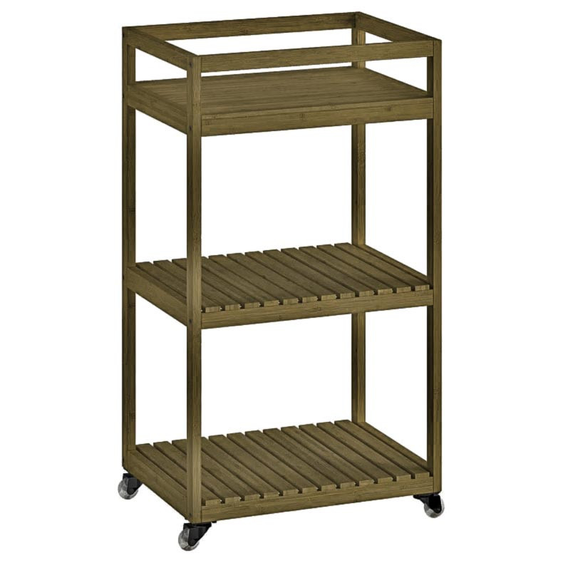 Этажерка для ванной на колёсиках 