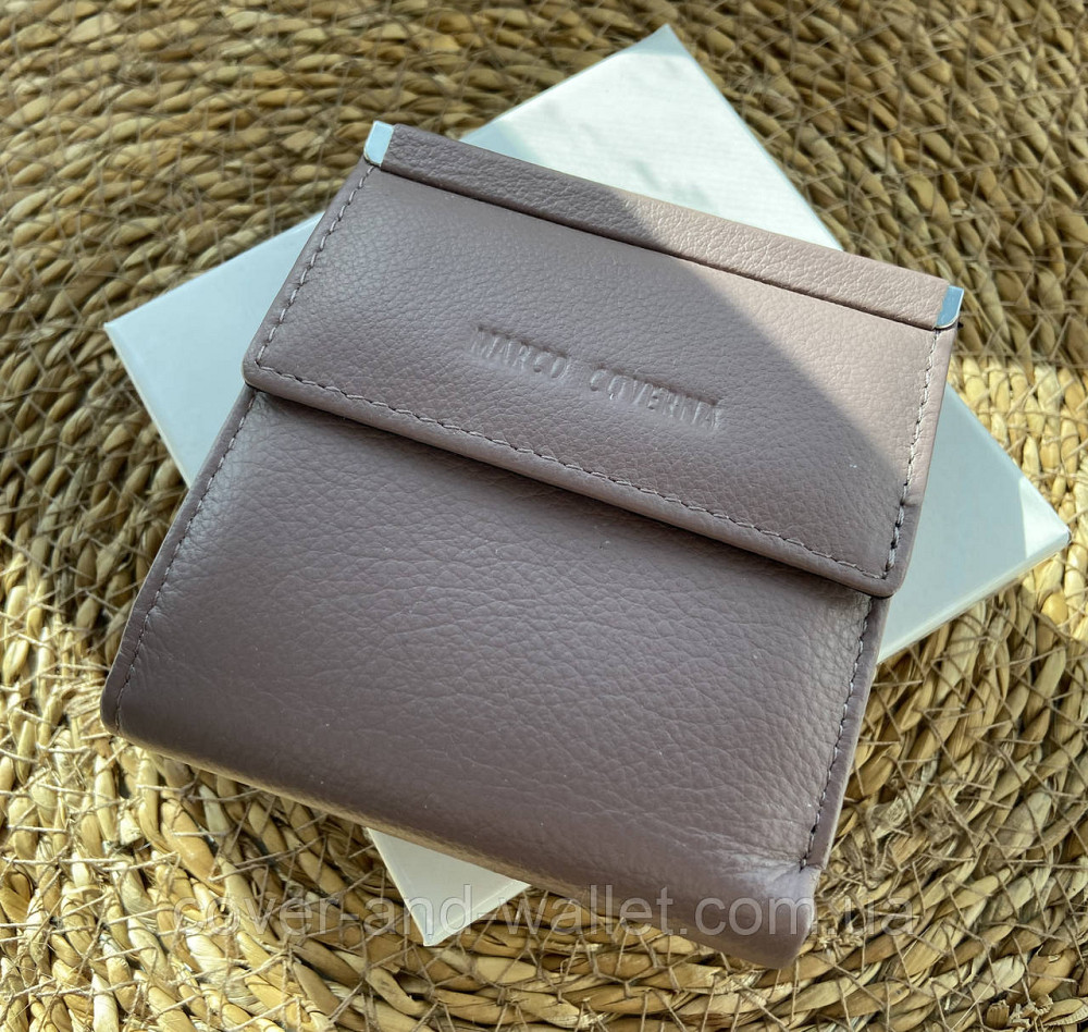 Пудровый женский кошелек небольшого размера из натуральной кожи Marco Coverna MC 213 Киев - изображение 4