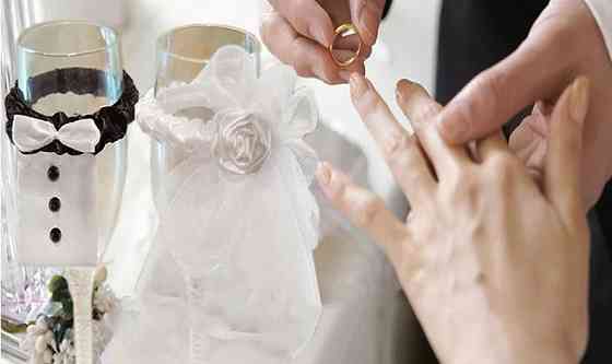 Свадебные украшения на бокалы one size черно-белый Киев