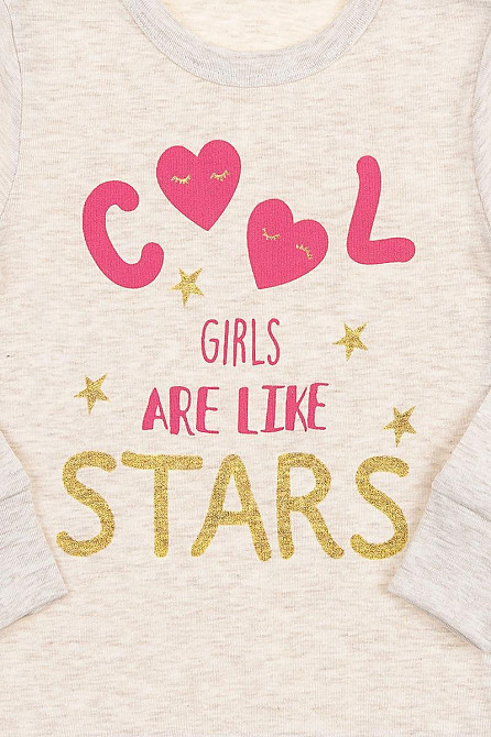 Піжама дитяча на дівчинку, молочна весна осінь рібана Київ - фото 2