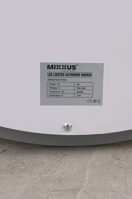 Зеркало Mixxus PLAIN MV02-60x80 с Led Touch, Anti-fog, димером, регулятором яркости, часами (MI6933) Киев - изображение 3