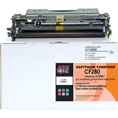 Тонер-картридж NewTone HP LJP M401/M425 (NT-KT-CF280X) Винница - изображение 1