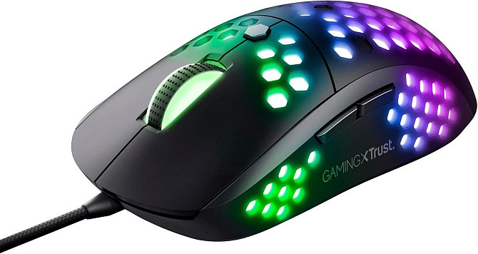 Ігрова мишка Trust GXT 960 Graphine провідна, 10000 DPI, 6 кнопок, RGB, програмована, легка, чорна,  Київ - фото 5