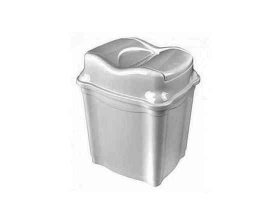 Смітник прям. Whirpool з/кр. Сірий 16л ТМ АКАY PLASTIK Київ