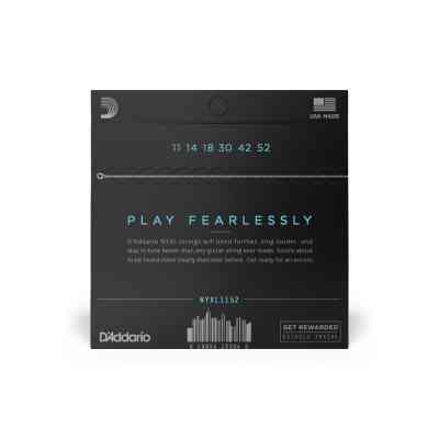 Струни для гітари D'Addario NYXL Medium Top / Heavy Bottom (11-52) (NYXL1152) Вінниця