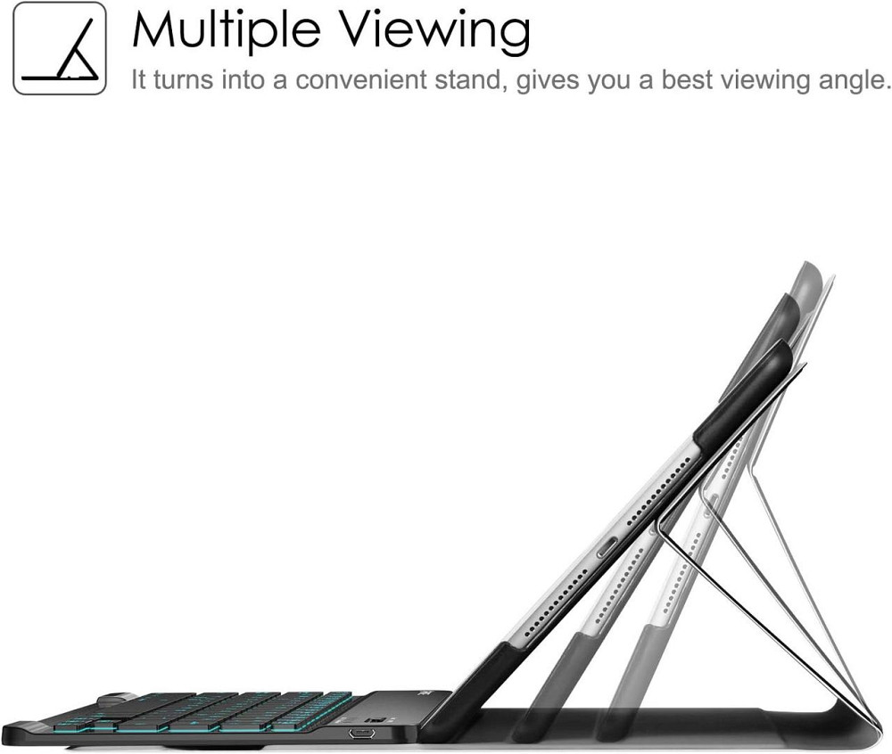 Чехол со съемной клавиатурой Bluetooth JADEMALL iPad 9.7 2018/ iPad 9.7 2017/ iPad Air 2/ iPad Air/ iPad Pro 9.7 Днепр - изображение 4