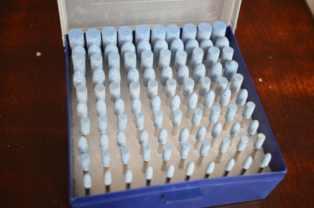 Набор шарошек для гравера 100 шт (Синие) Полтава - изображение 1