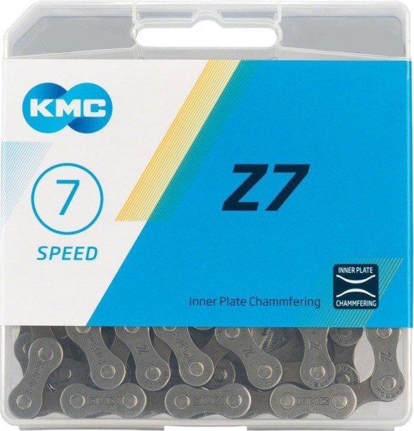 Цепь на велосипед KMC 7sp Z50 серая/коричневая 1/2x3/32x116L Бровары - изображение 1