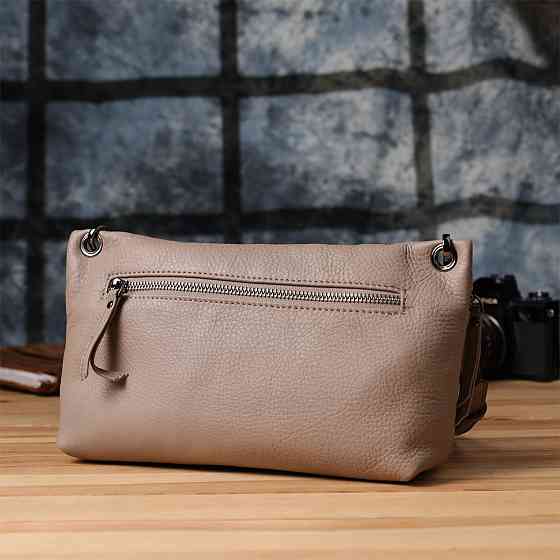 Сумка на плече з натуральної шкіри Vintage 23005 Сірий Київ