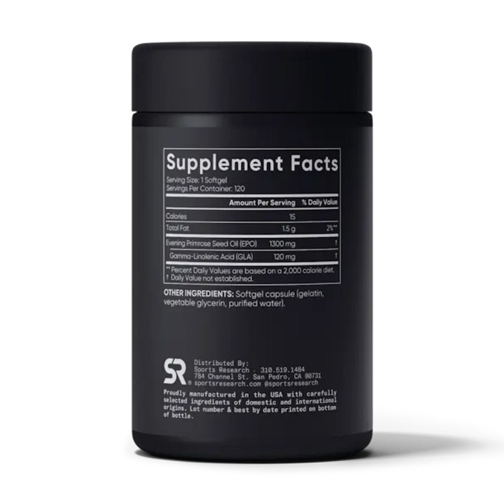 Примула вечерняя Sport Research Evening Primrose Oil 1300mg 120 гел капс Киев - изображение 2