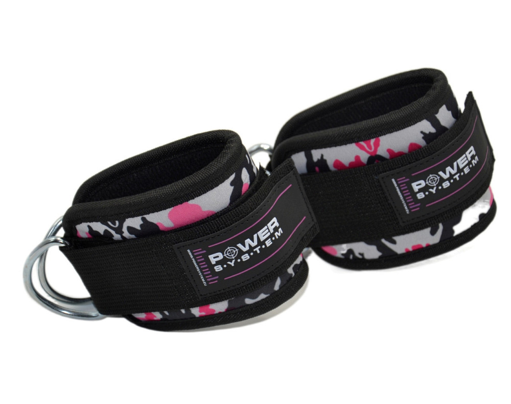 Манжети на щиколотку Power System PS-3470 Ankle Strap Camo Pink/Black Кам'янське - фото 5