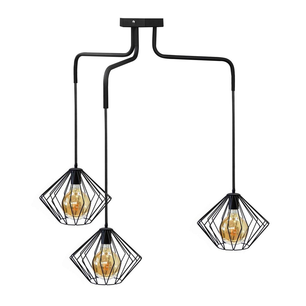 Лофт люстра светильник подвесной Е27-3 Rhombus NL 13023-3 Киев - изображение 1