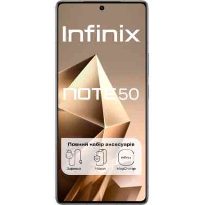 Мобільний телефон Infinix Note 50 8/256Gb Titanium Grey (4894947066382) Вінниця