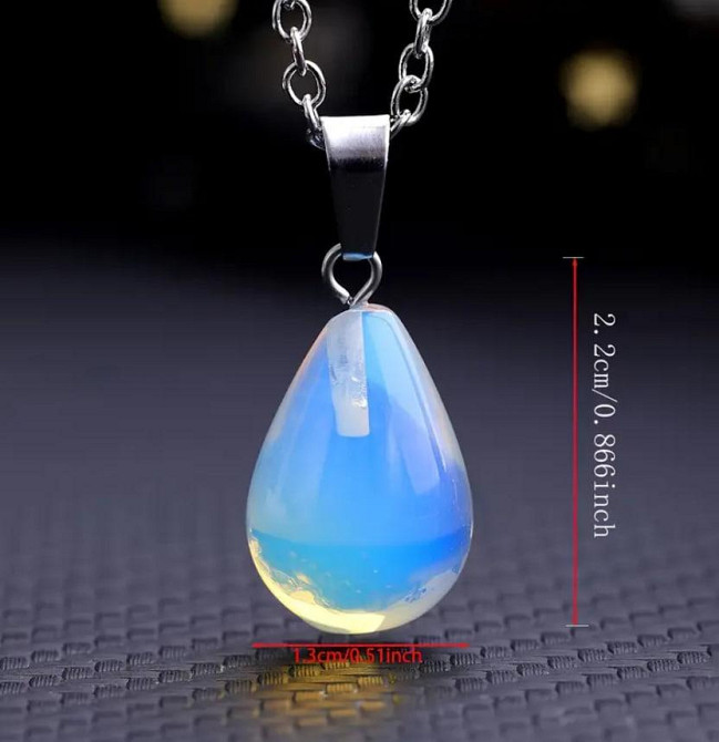 Подвеска в форме капли из опала, камень для украшений и кулонов, 2.2×1.3 см Киев - изображение 3