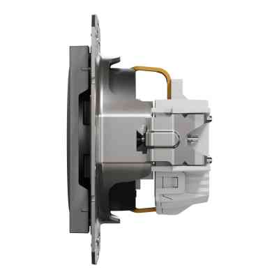 Розетка Schneider Electric ASFORA со штор. антрацит (EPH2900271) Винница