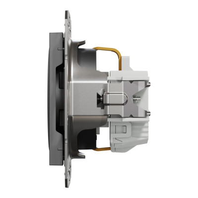 Розетка Schneider Electric ASFORA со штор. антрацит (EPH2900271) Винница - изображение 4