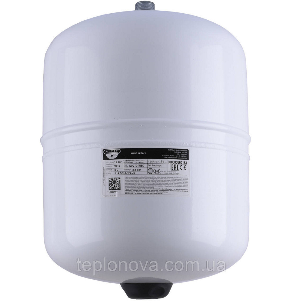 Бак Zilmet solar-plus для систем сонячного опалення 18 л 10bar (11A2001811 ) Чернівці - фото 1