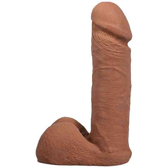 Фалоімітатор Doc Johnson The Realistic Cock ULTRASKYN - 6 Inch with Balls Caramel Sex Aura Київ