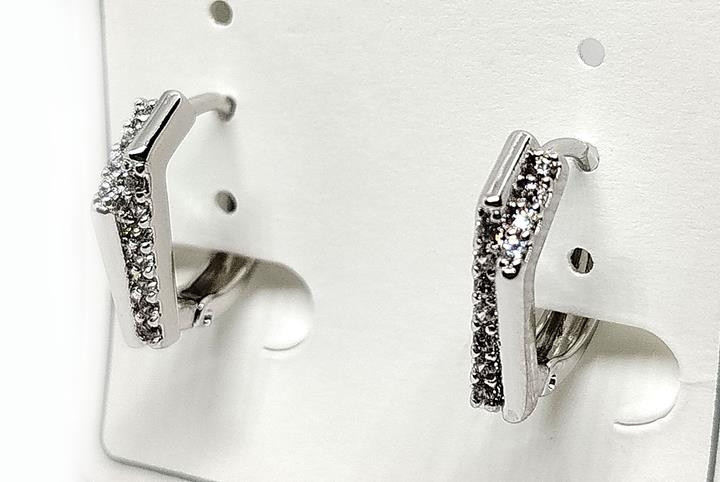 Серьги женские серебристые Киев - изображение 1