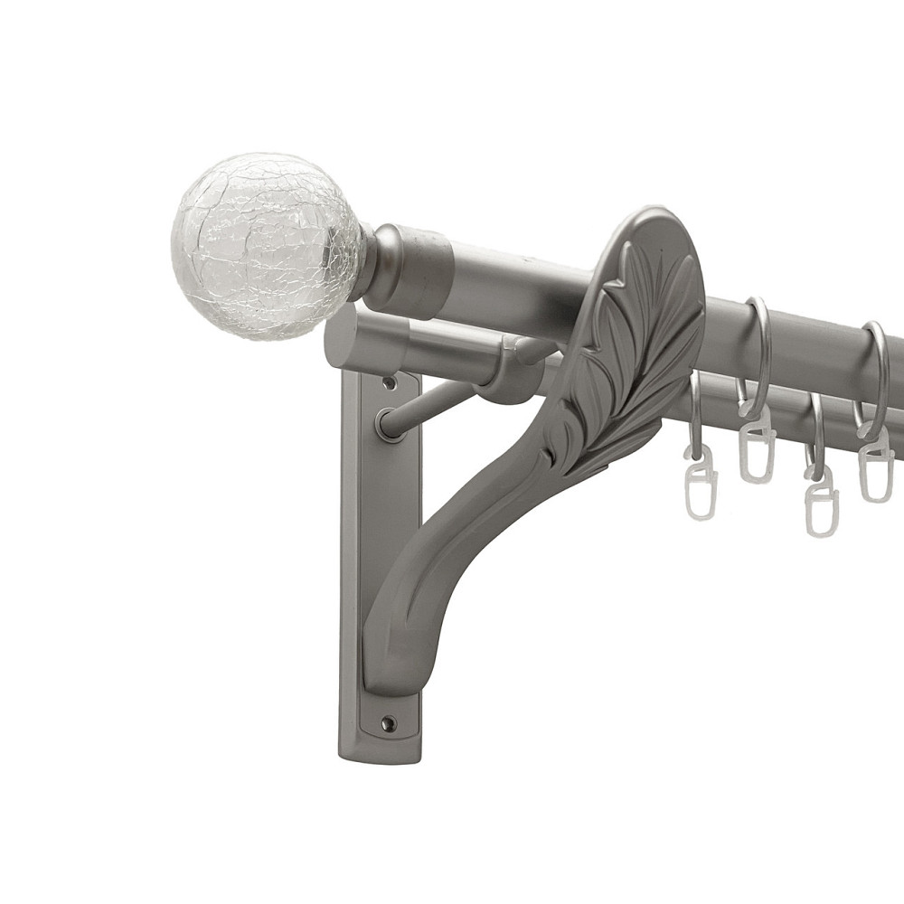 Карниз Orvit Сепія металевий дворядний ретро Сатин 25\19 мм 300 см (00-00011330) Львів - фото 1