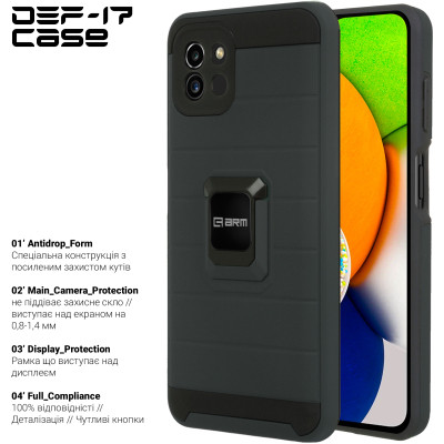 Чехол для мобильного телефона Armorstandart DEF17 case Samsung A03 (A035) Black (ARM61350) Винница - изображение 2