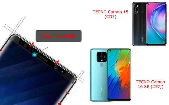 Захисне скло HyperGlass Pro для TECNO Camon 15 (CD7), 16 SE (CE7j) – максимальна чутливість та захист Київ