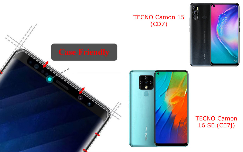 Захисне скло HyperGlass Pro для TECNO Camon 15 (CD7), 16 SE (CE7j) – максимальна чутливість та захист Київ - фото 4