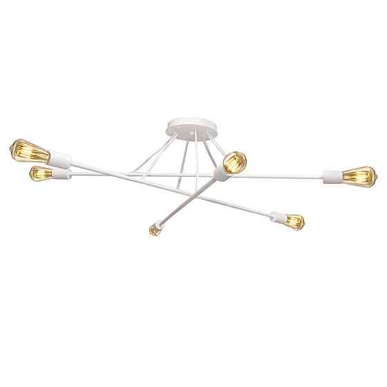 Люстра подвесная MSK Electric Asket на шесть ламп Е27 NL 10320-6 WH белая Одесса